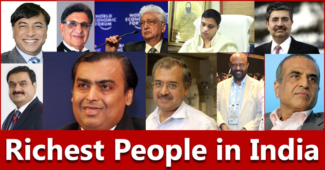 top rich people in india