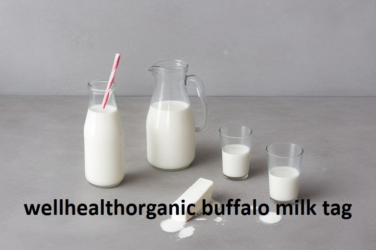 wellhealthorganic buffalo milk tag