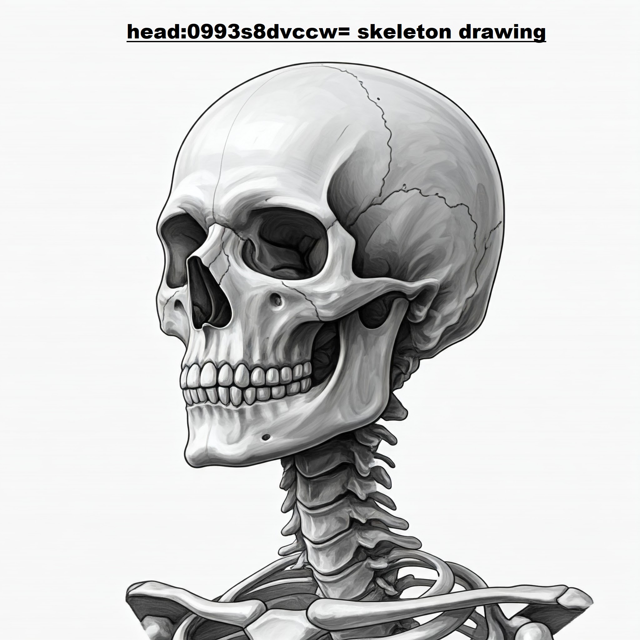 head:0993s8dvccw= Skeleton Drawing