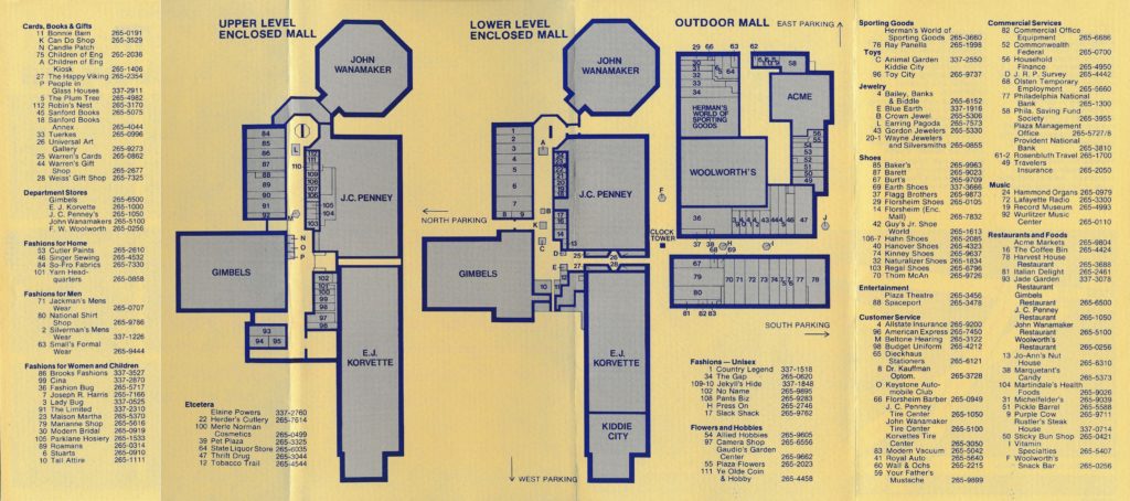 The King of Prussia Mall Map