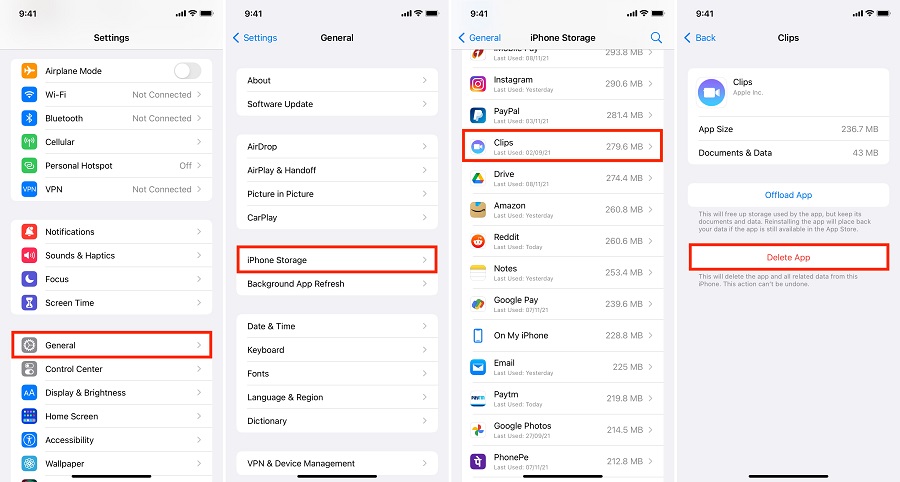 how to delete apps on iphone that are hidden