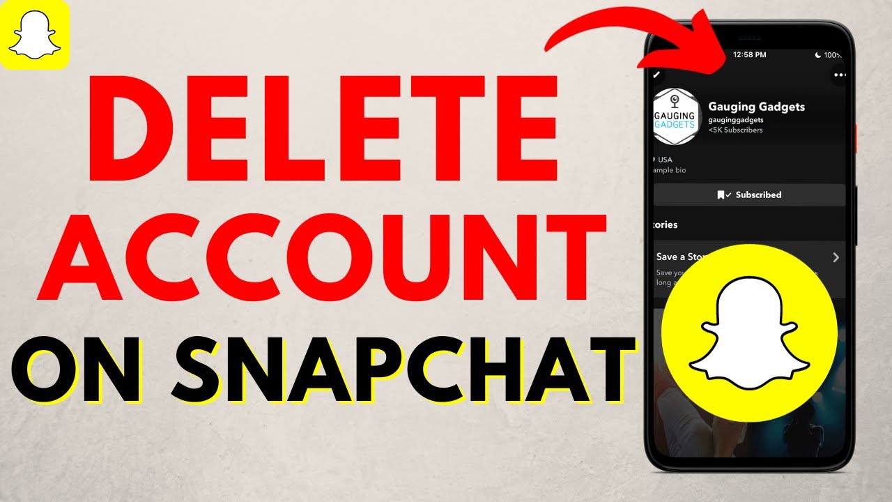 How To Delete Snapchat Account